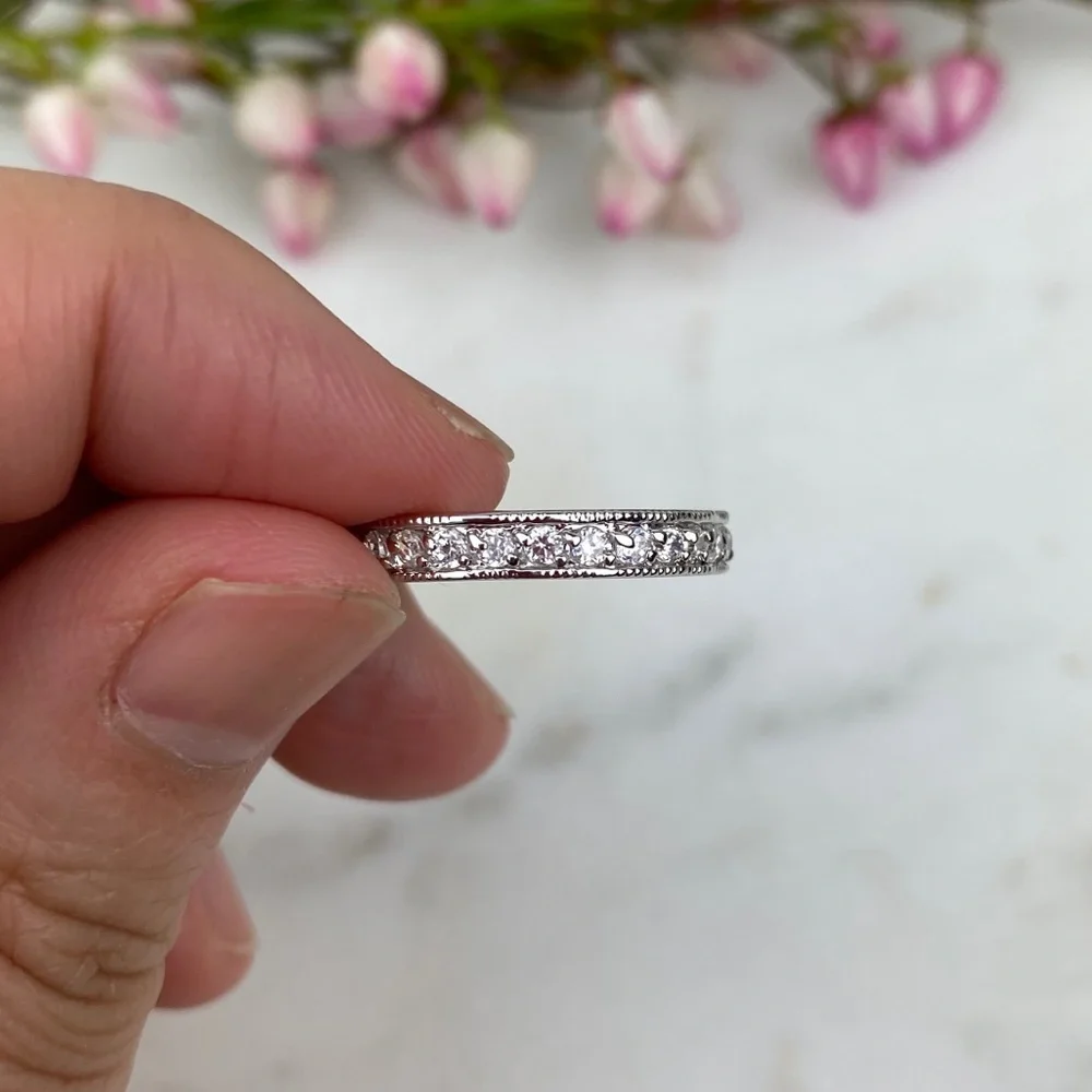 Cubic Zirconia Infinity Band - Picture 3 of 6